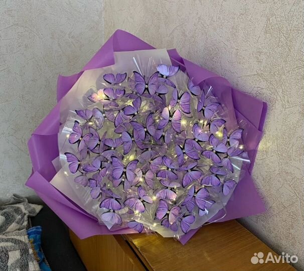 Готовый букет из бабочек