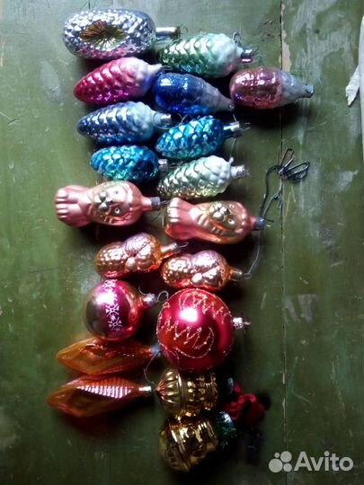 Елочные игрушки времен СССР