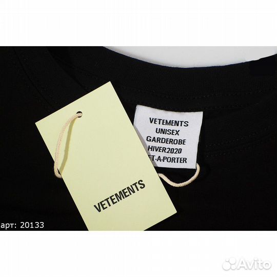 Футболка Vetements vintage Чёрная