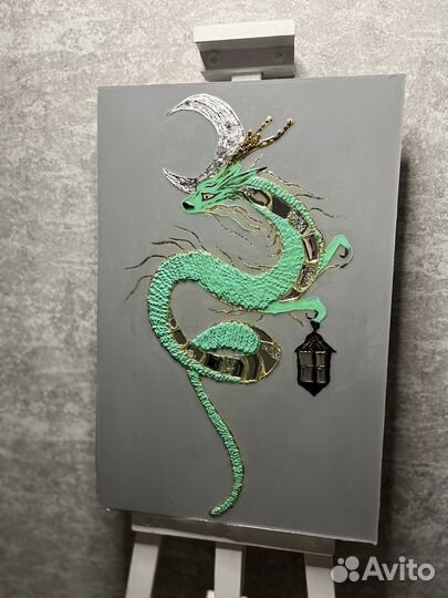 Интерьерное панно, картина дракон