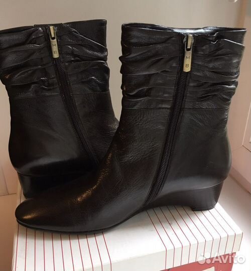 Полусапожки демисезонные кожа новые р.39