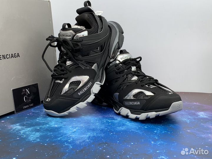 Balenciaga Track Sneaker Black Silver