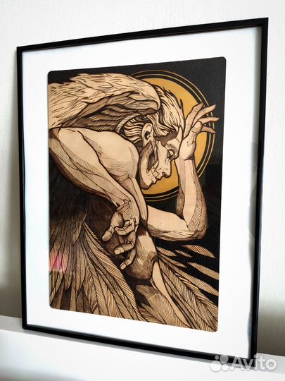 Картина Пирография ручная работа