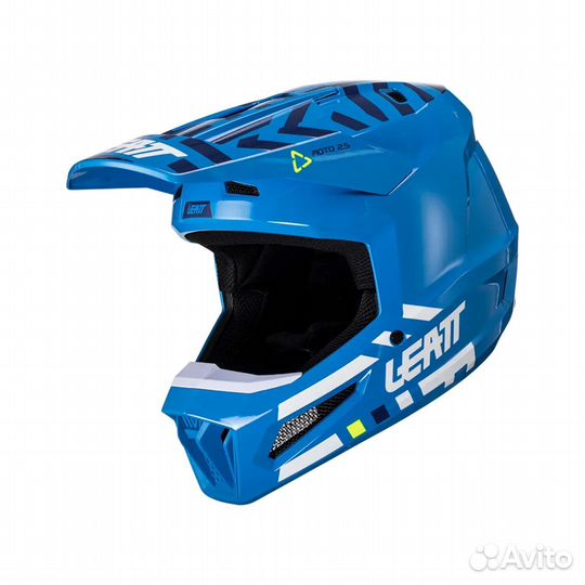 Кроссовый Шлем Leatt Moto 3.5 Helmet Kit Cyan 2024