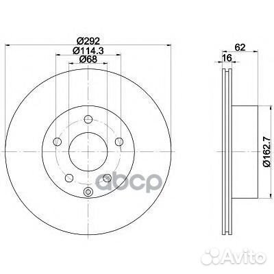 Заменено на xmi-MDC1786C Диск тормозной задн. D