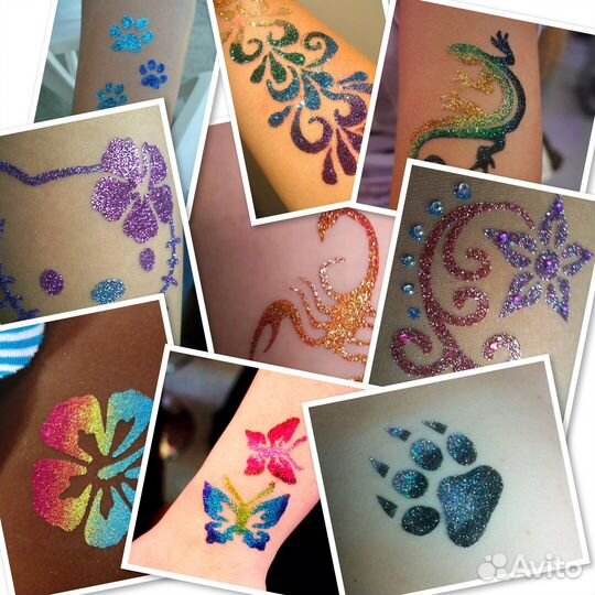 Трафареты для блеск тату
