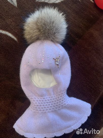 Шапка зимняя для девочки 48 50