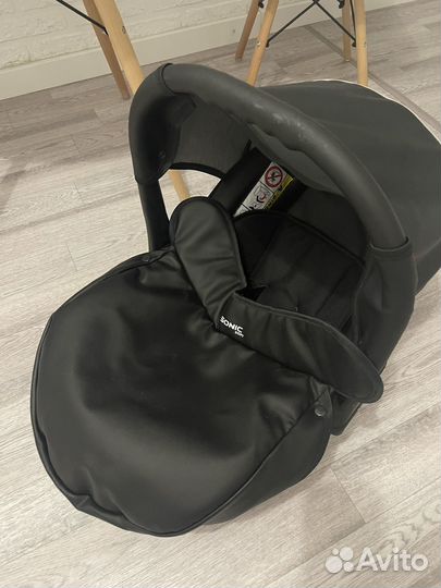 Коляска verdi sonic soft 3 в 1 чёрного цвета