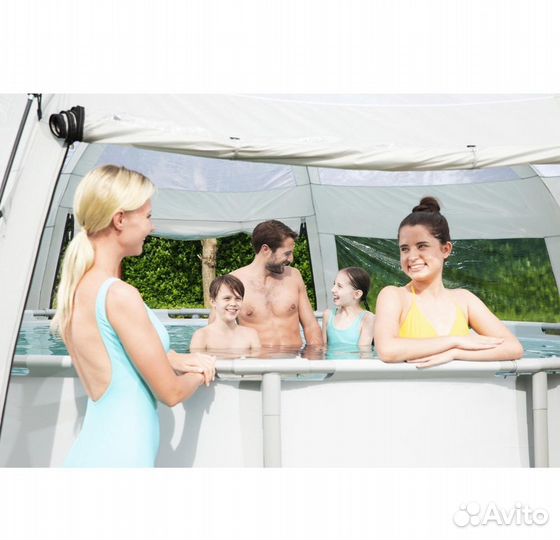 Шатер 600х600см палатка для бассейна Bestway 58612