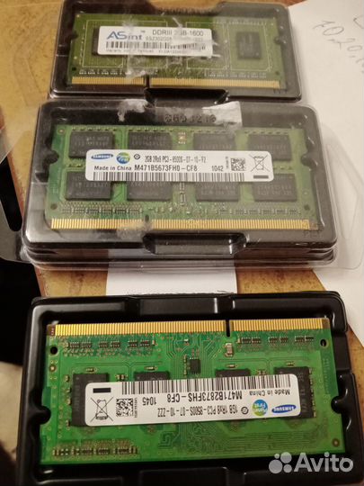 Операпивная память DDR2, DDR3, sodim