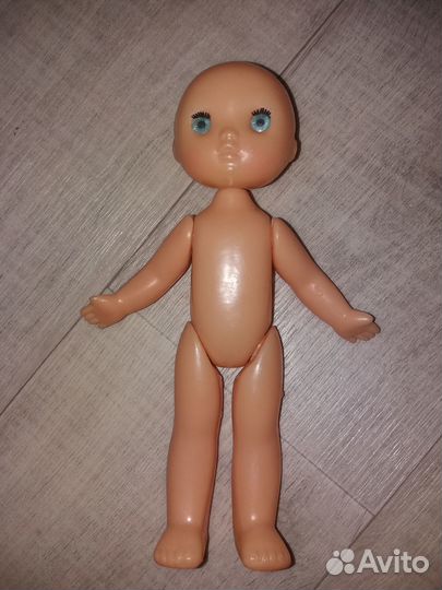Кукла СССР лысая без волос ретро 21 см советск