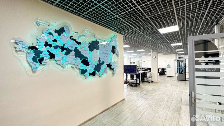 Астенная карта России (интерьерные карты)