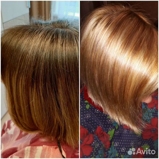 Мелирование, колорирование, окраска, стрижка волос