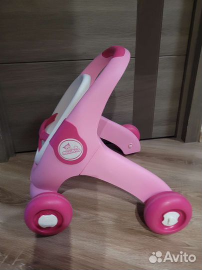 Коляска ходунки smoby minikiss каталка для кукол