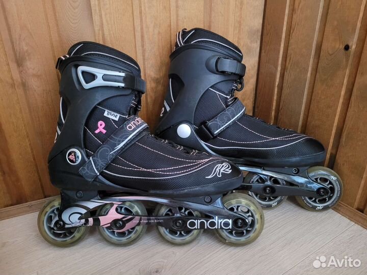 Ролики женские K2 Andra + защита +сумка, 40 (40,5)