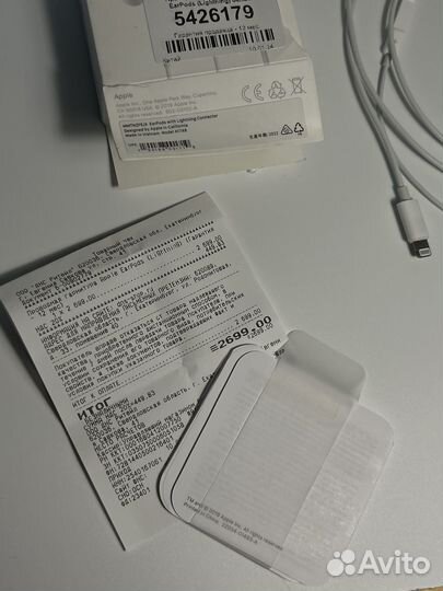 Проводные наушники apple