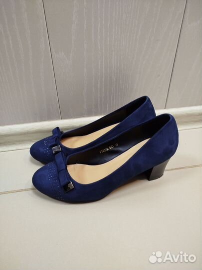 Туфли синие 39 размер