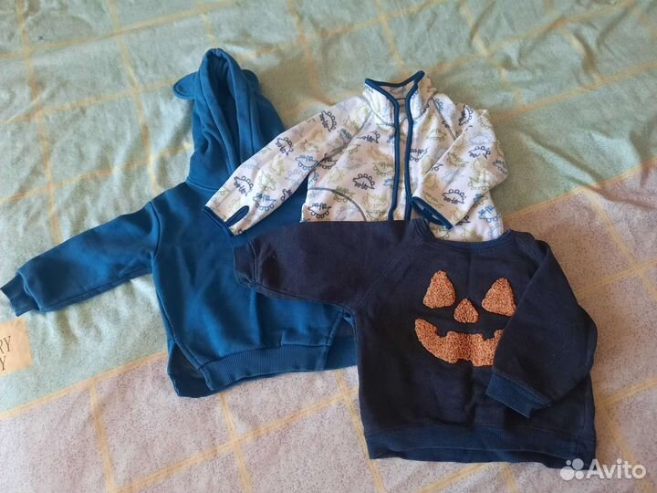 Вещи пакетом на мальчика 74-80 см zara hm