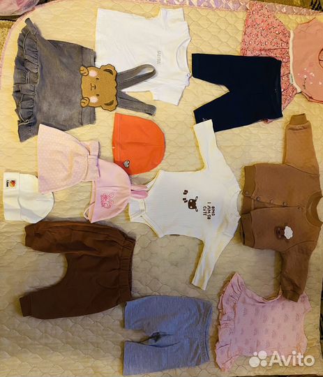 Вещи пакетом для девочки 68