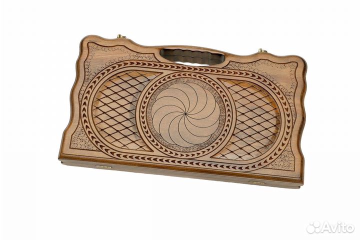 Нарды резные Цветок свободы 41 х 46 см бук Армения 62672