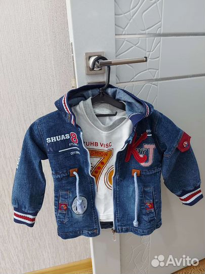 Джинсовка для мальчика 92 новая