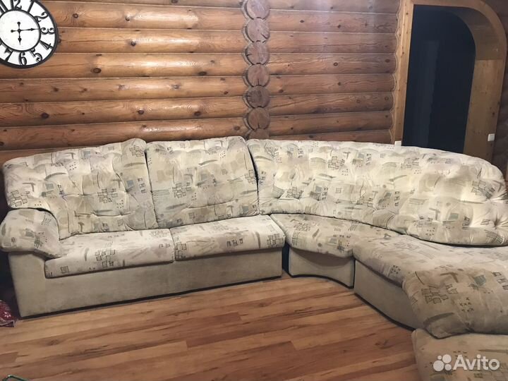 Диван угловой раскладной с креслом бу