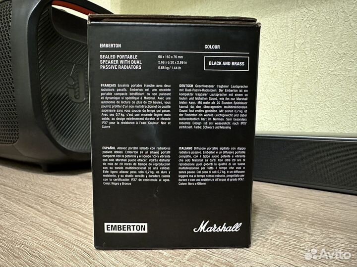 Портативная колонка Marshall emberton BT