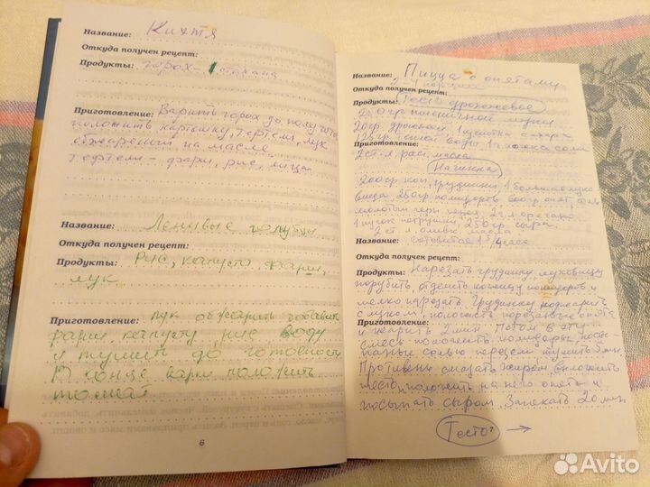 Книга для записи рецептов