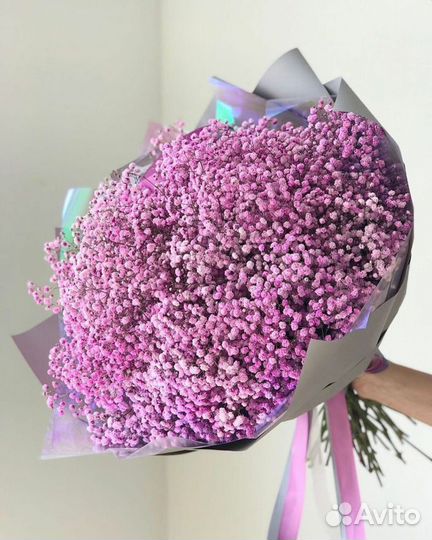 Букет гигант из гипсофилы
