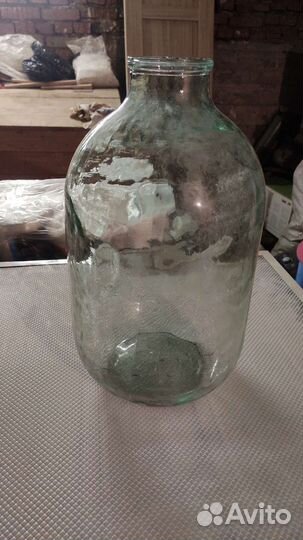 Банка и бутыль 10 литров стеклянные