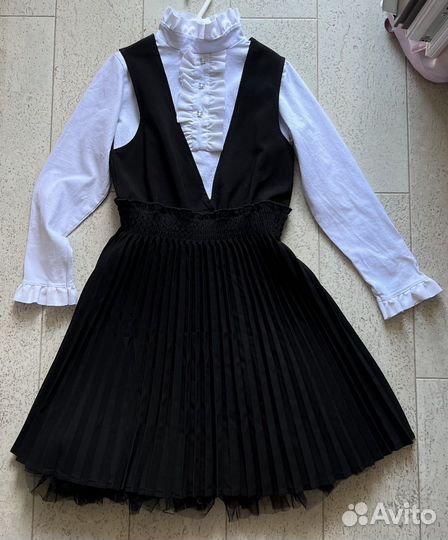 Школьная одежда для девочек 128-134 см(+рюкзак)