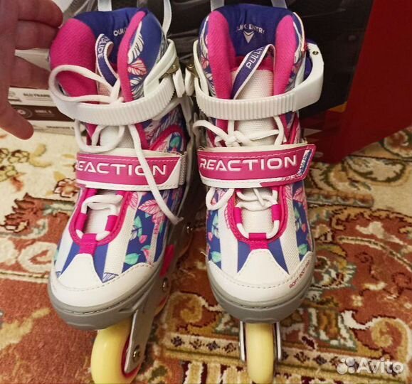 Ролики детские раздвижные 26-31 rainbow G