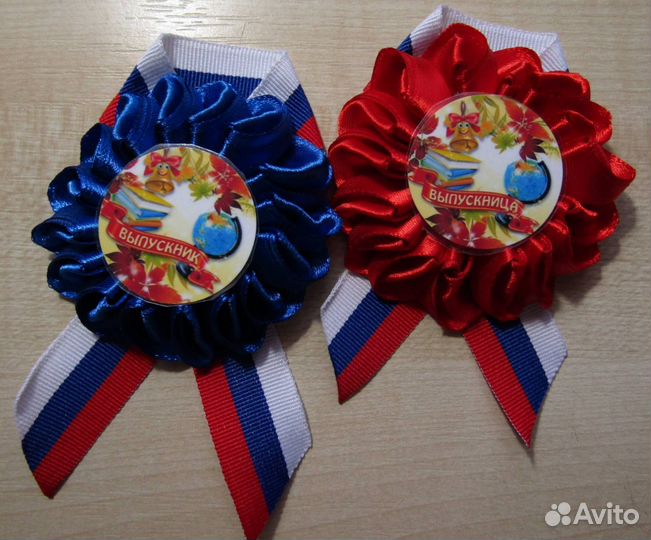 Броши-медали для выпускников и первоклассников