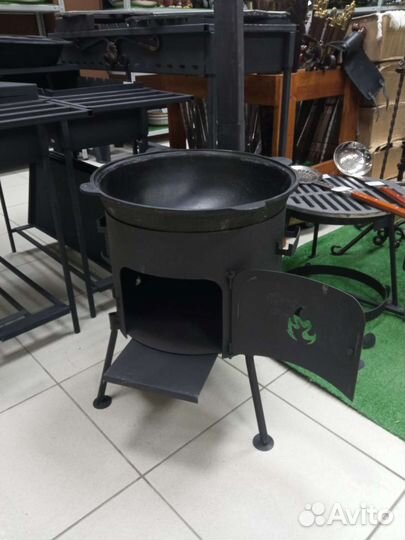 Казан 16 л + печка 3мм