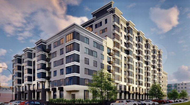 2-к. квартира, 57,7 м², 3/10 эт.