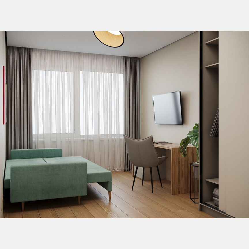 3-к. апартаменты, 65,7 м², 6/24 эт.