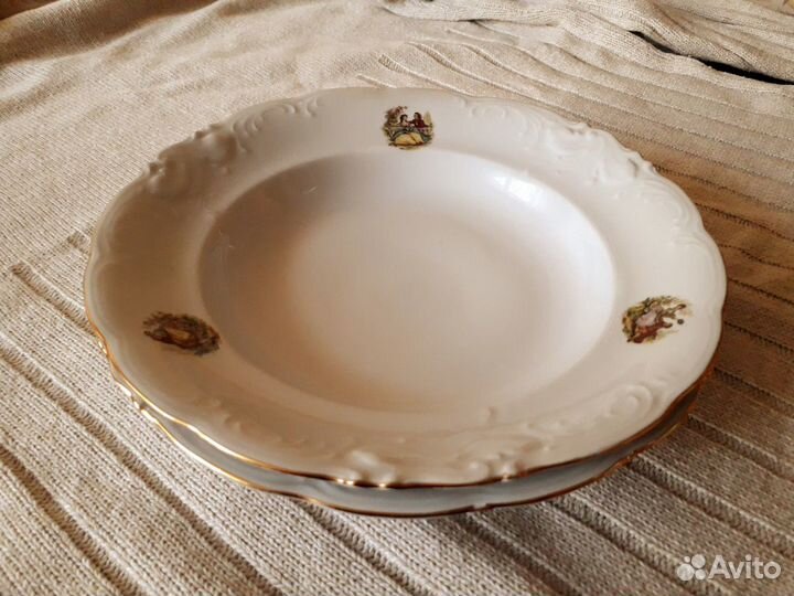 2 глубокие(суповые) тарелки-Польша 70- годов