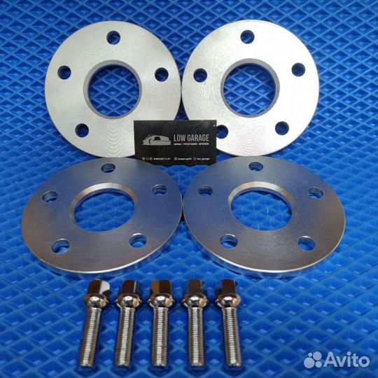 Проставки сквозные 5х100 57.1 10мм + Болты