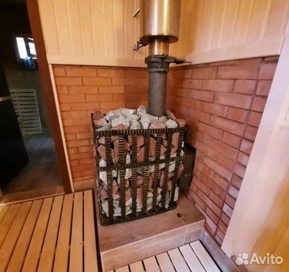 Установка банных печей дровяных и электрических