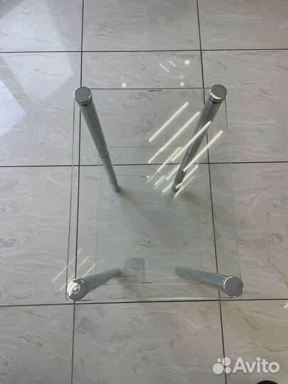 Стеклянная тумба этажерка полка
