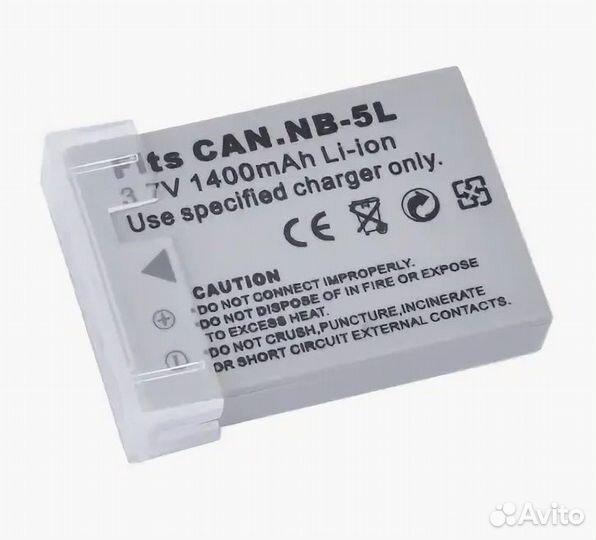 Аккумулятор на Canon NB-5L 1400mAh