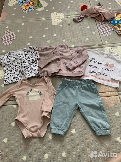 Вещи пакетом для девочки 80 размер