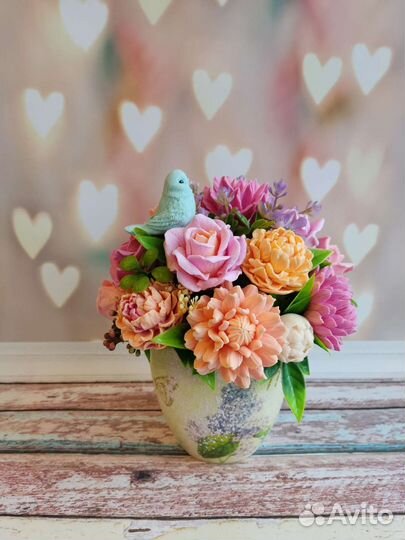 Букет цветов из мыла