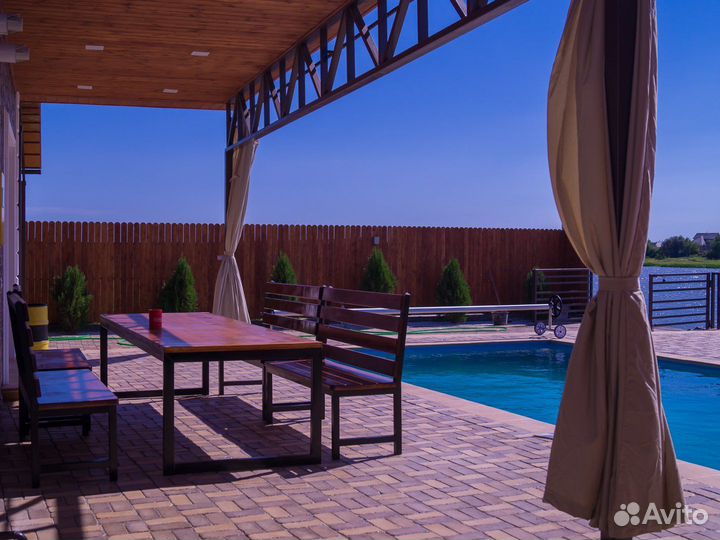 Гостевой дом. Рыбалка, отдых с бассейном и баней в