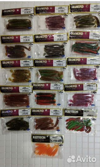 Силиконовые приманки keitech diamond