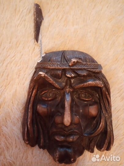 Гипсовые маски СССР индеец