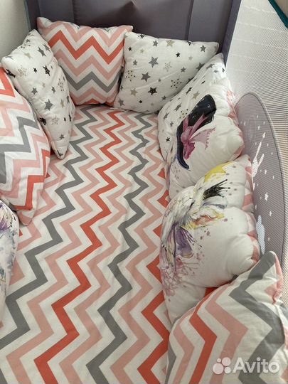 Бортики подушки в детскую кроватку