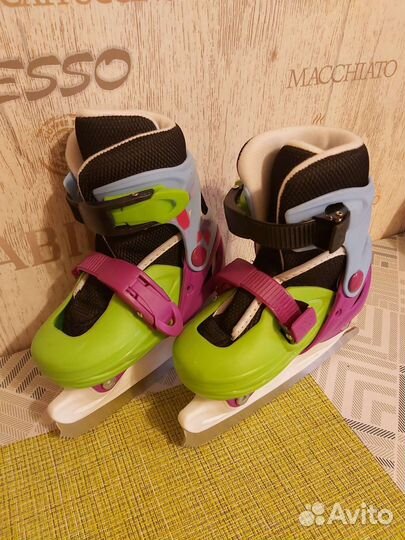 Коньки хоккейные раздвижные 26-29