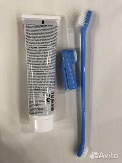 Зубная паста+зубная щетка для собак и кошек