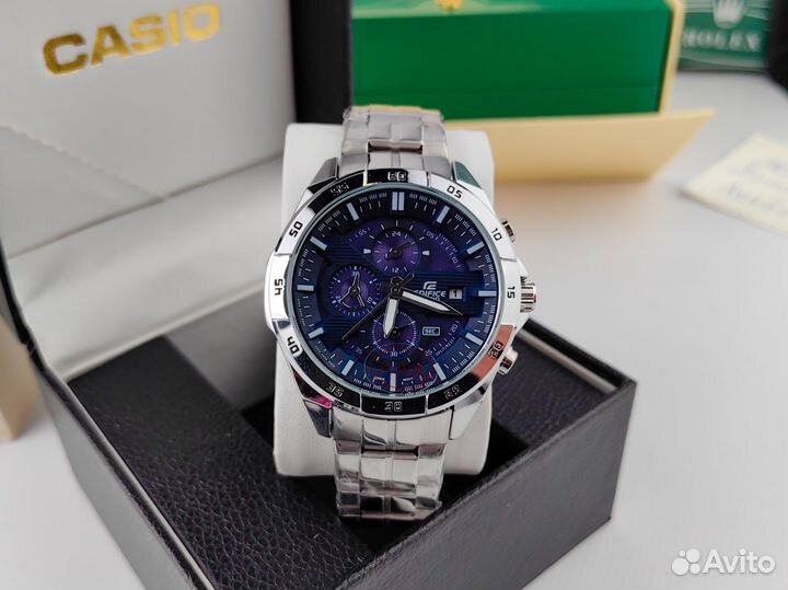 Мужские часы casio edifice blue